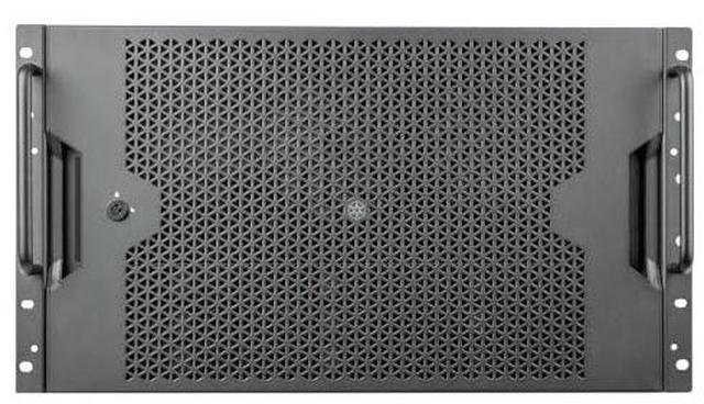 Alt view image 2 of 7 - SilverStone Technology RM61-312 6U 12-Bay Rackmount Chassis  - Dual PSU compatibility - Triple 360mm radiator support - 12 Gb/s Mini-SAS HD SFF-8643 Featuring SGPIO Compatibility