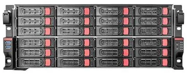 Alt view image 2 of 7 - SilverStone Technology RM43-324-RS 4U 24-Bay 2.5" / 3.5" HDD/SSD Rackmount Storage Server Chassis with Mini-SAS HD SFF-8643 12 Gb/s Interface  SST-RM43-324-RS