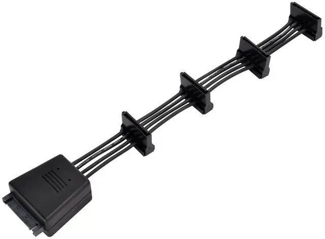 Alt view image 2 of 7 - SATA Power Adapter Cable with Capacitor, 1to 4