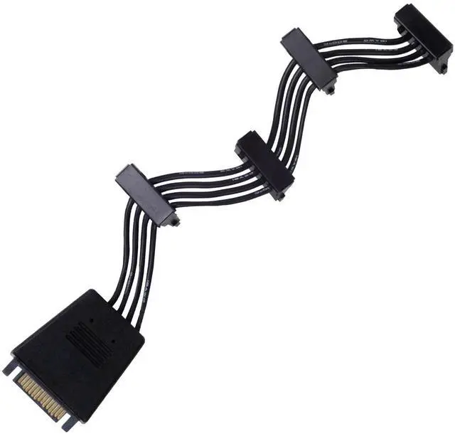 Alt view image 3 of 7 - SATA Power Adapter Cable with Capacitor, 1to 4