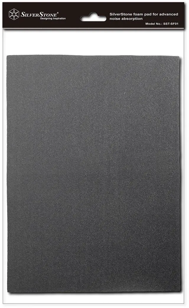 Alt view image 2 of 4 - Silent Foam, Sound Dampening Acoustic Foam Material, Black, 21X15 inches, 4mm thick, 2 pcs