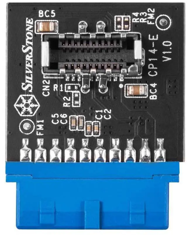 Alt view image 6 of 9 - USB3.0 Internal 19pin male to USB-C internal 20pin key-A female adapter.