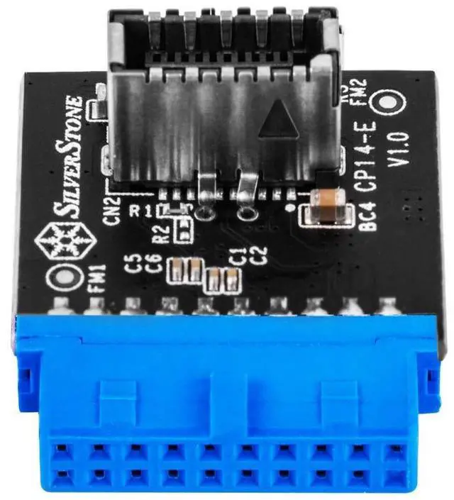 Alt view image 7 of 9 - USB3.0 Internal 19pin male to USB-C internal 20pin key-A female adapter.