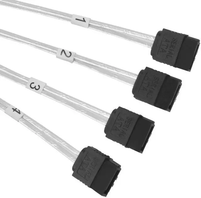 Alt view image 4 of 8 - 36 pin MiniSAS SFF-8087(Target) to SATA 7pin(HOST)+SIDEBAND cable 0.5M