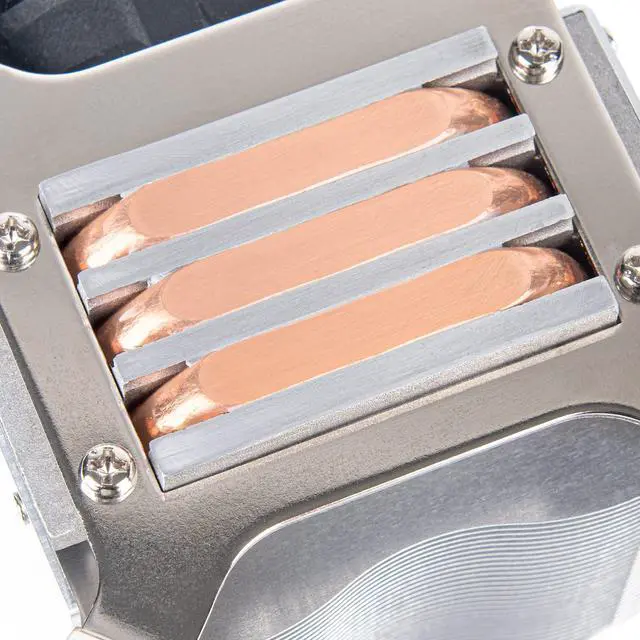 Alt view image 6 of 8 - Silverstone Argon CPU Cooler, Copper heat pipes with aluminum fins, 6mm heat-pipe x 3, 60mm dual ball bearing PWM fan, spring screw for Intel LGA1700