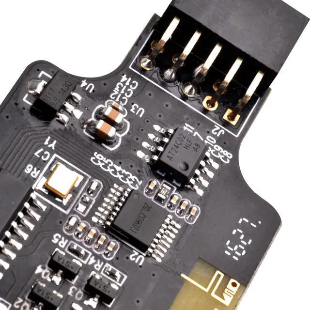 Alt view image 4 of 7 - 2.4G wireless remote computer power/reset switch, USB 2.0 9-Pin interface