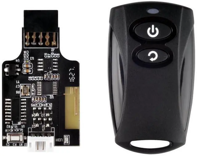 Alt view image 2 of 7 - 2.4G wireless remote computer power/reset switch, USB 2.0 9-Pin interface