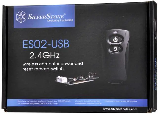 Alt view image 7 of 7 - 2.4G wireless remote computer power/reset switch, USB 2.0 9-Pin interface