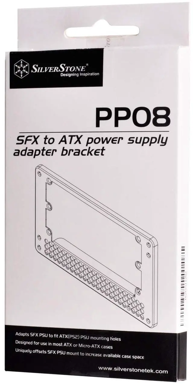 Alt view image 15 of 16 - silverstone technology sfx to atx power supply adapter in black pp08busa