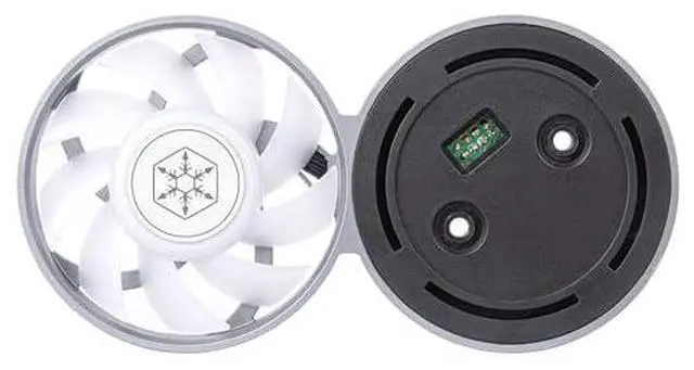 Alt view image 3 of 8 - SilverStone Technology IMF70 ARGB 70mm Upgrade Fan Kit for IceMyst Series All-in-One Liquid Cooler