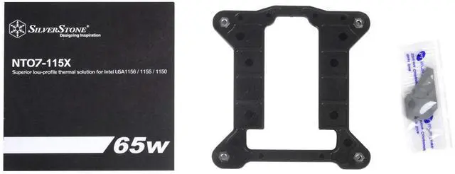 Alt view image 8 of 10 - silverstone technology sst-nt07-115x-usa lga1150/1151/1155/1156/1200 cpu cooler low profile 23mm tall for 65w tdp support with 80mm pwm fan sst-nt07-115x