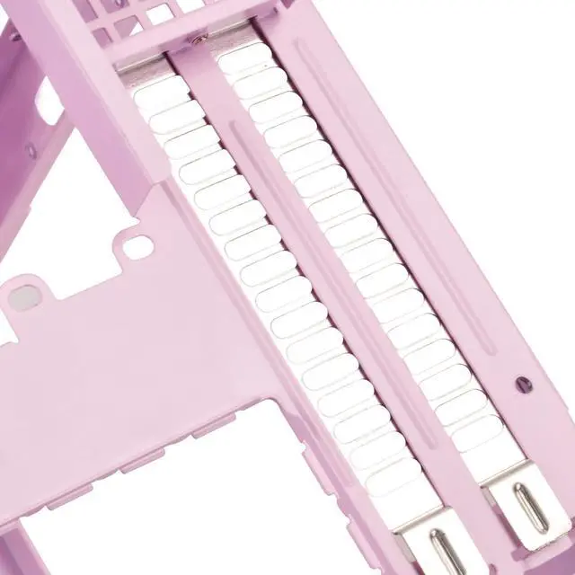 Alt view image 12 of 13 - Pink, ABS bezel, steel body, Mini-ITX, 1x3.5" or 2x2.5", 1x2.5", 1x120 or 140 fan/radiator slot, 1xaudio, 1xMIC, 2xUSB3.0, ATX PSU support