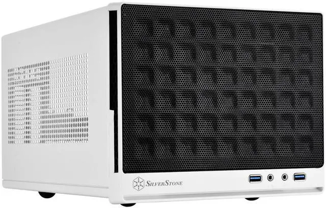 Alt view image 4 of 8 - silverstone technology ultra compact mini-itx computer case with mesh front panel white & black (sst-sg13wb-usa)