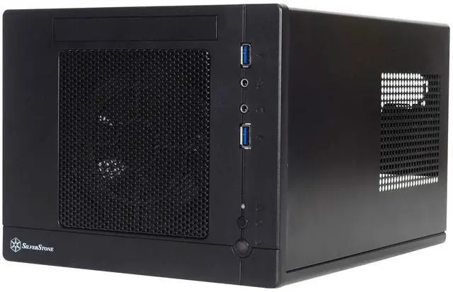 Alt view image 2 of 7 - silverstone technology sg05bb-lite mini-itx computer case super small form factor with sfx psu support sg05bb-lite-x