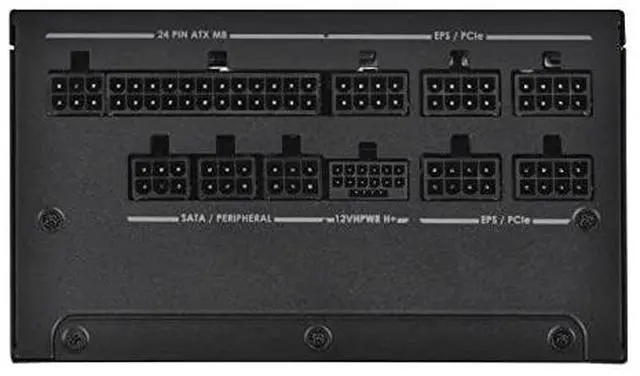 Alt view image 12 of 17 - Silverstone Cybenetics Gold 1000W PCIe 5.0 Fully Modular Power Supply DA1000R Gold