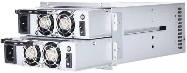Alt view image 12 of 14 - Silverstone Cybenetics Silver 600W mini redundant power supply GM600 Silver