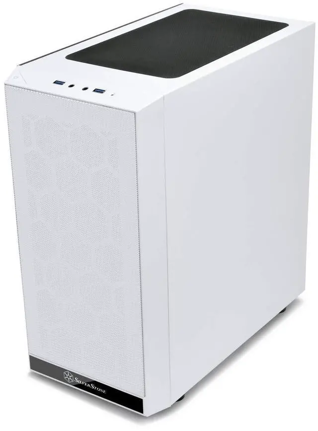 Alt view image 7 of 10 - White, Plastic Bezel, Steel Body black internal, M-ATX M/B, 2*120mm RGB fan, 1*120mm fan, 1*3.5"+ 3*2.5" Internal, 1*audio, 1*MIC, 2*USB3.0, glass windows side panel