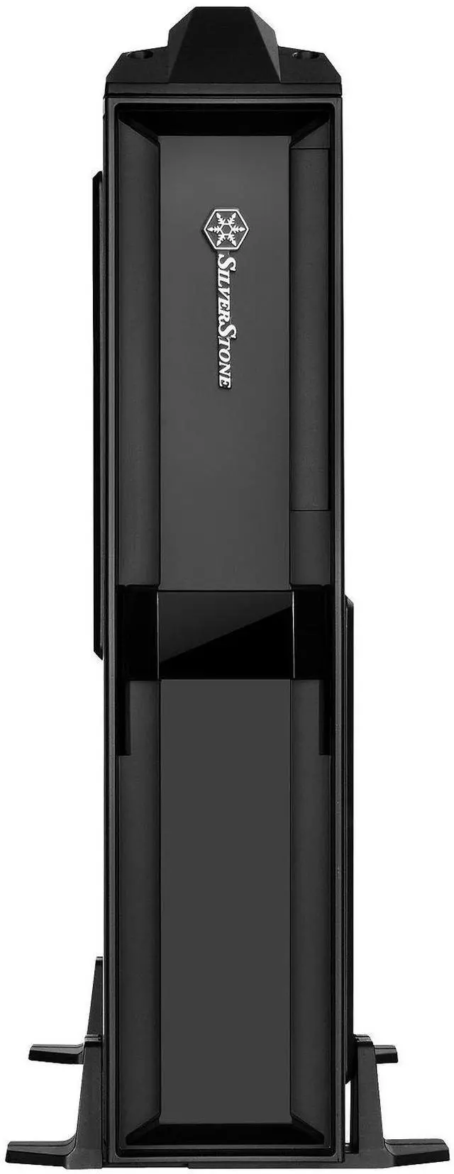 Alt view image 4 of 8 - silverstone ml08b-h mini-itx slim small form factor computer case with handle ml08b-h-x
