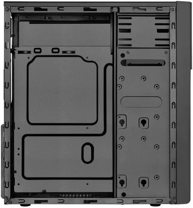 Alt view image 3 of 8 - silverstone technology ps13b atx tower computer case with 2 x 5.25 bays ps13b-x