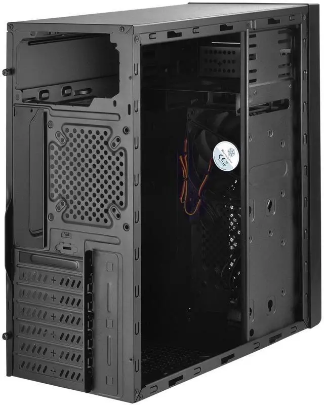 Alt view image 4 of 8 - silverstone technology ps13b atx tower computer case with 2 x 5.25 bays ps13b-x