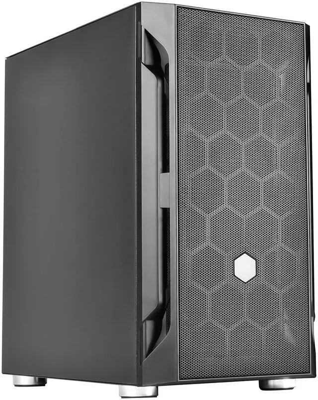 Alt view image 3 of 8 - silverstone fah1mb solid side panel, black, mid-tower micro-atx case with mini-dtx and mini-itx support (fara h1m)