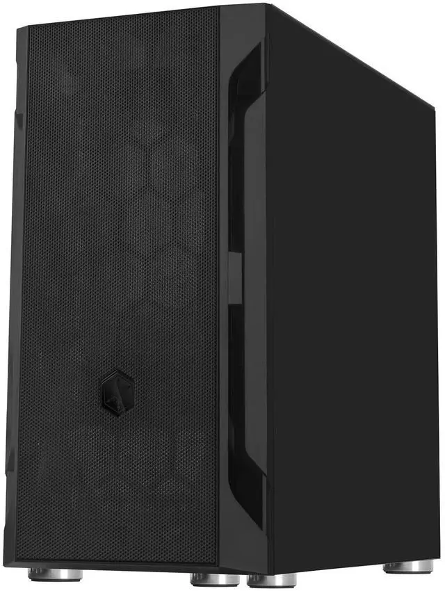 Alt view image 2 of 8 - silverstone fah1mb solid side panel, black, mid-tower micro-atx case with mini-dtx and mini-itx support (fara h1m)