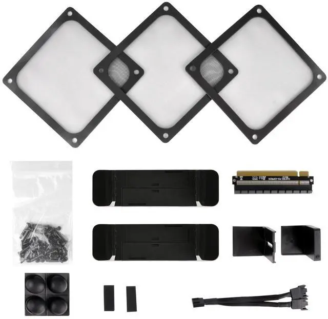 Alt view image 8 of 8 - silverstone ftz01b-e aluminum unibody mini-itx small form factor computer case with atx support in black ftz01b-e-x