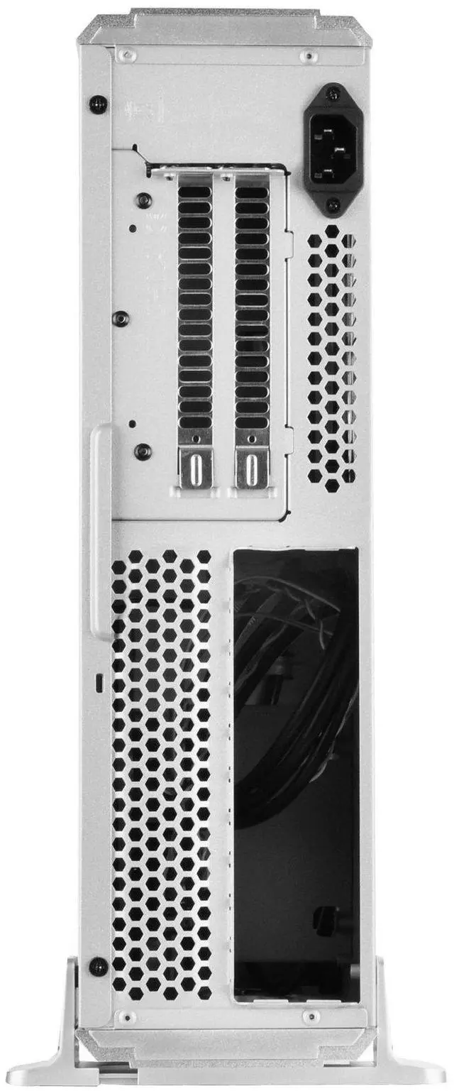 Alt view image 4 of 7 - Silver  ABS Bazel  steel body black internal   Mini-ITX  1*Slim ODD  1X3.5""  3*2.5""  2*120 fan and 1x120 fan slot  1*audio  1*MIC  2*USB3.0 Riser card:  One PCI-E x16 Expansion slots: 2  Support SFX