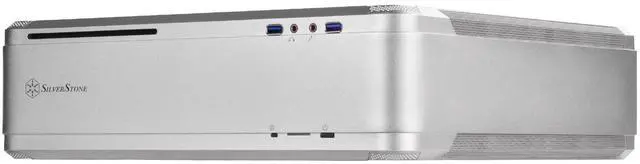 Alt view image 6 of 7 - Silver  ABS Bazel  steel body black internal   Mini-ITX  1*Slim ODD  1X3.5""  3*2.5""  2*120 fan and 1x120 fan slot  1*audio  1*MIC  2*USB3.0 Riser card:  One PCI-E x16 Expansion slots: 2  Support SFX