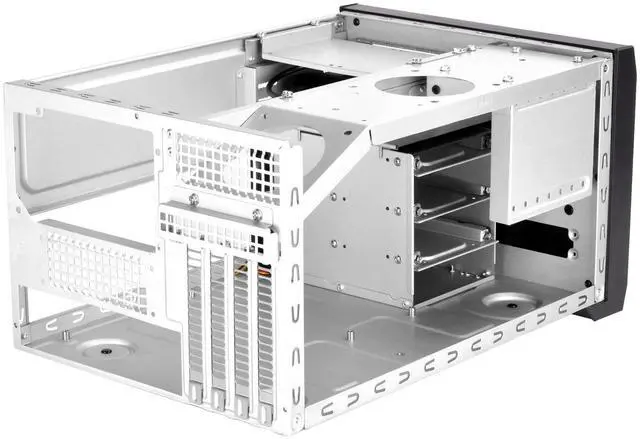 Alt view image 8 of 9 - silverstone technology micro-atx small form factor with aluminum front panel computer case gaming sst-sg12b-v2-usa