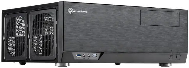 Alt view image 4 of 10 - silverstone technology gd09b home theater computer case (htpc) with faux aluminum design for atx/micro-atx motherboards gd09b-x