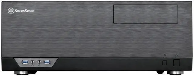 Alt view image 6 of 10 - silverstone technology gd09b home theater computer case (htpc) with faux aluminum design for atx/micro-atx motherboards gd09b-x