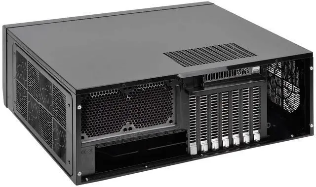 Alt view image 8 of 10 - silverstone technology gd09b home theater computer case (htpc) with faux aluminum design for atx/micro-atx motherboards gd09b-x