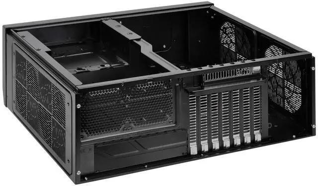 Alt view image 9 of 10 - silverstone technology gd09b home theater computer case (htpc) with faux aluminum design for atx/micro-atx motherboards gd09b-x