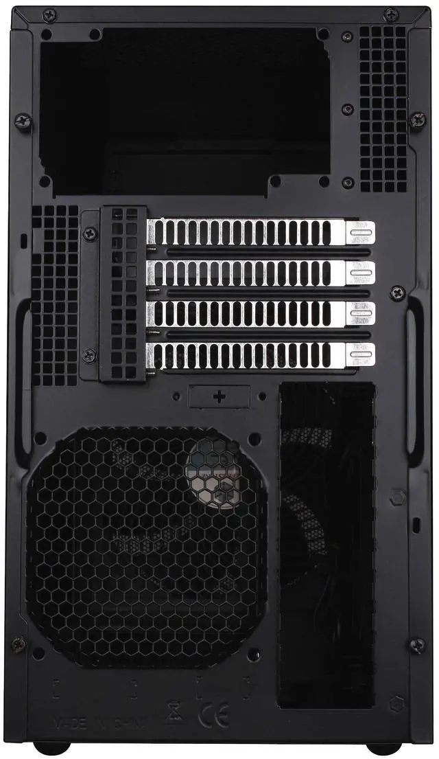 Alt view image 5 of 8 - silverstone tek micro-atx mini-dtx, mini-itx mid tower computer case with aluminum front panel and steel body tj08b-e-usa