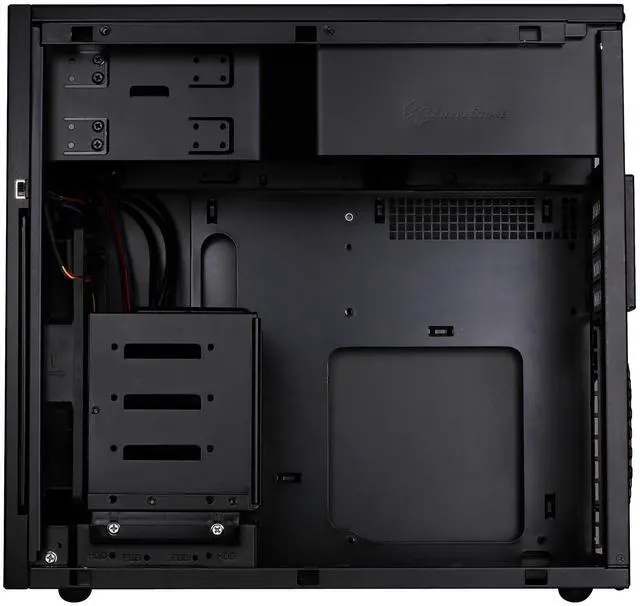 Alt view image 6 of 8 - silverstone tek micro-atx mini-dtx, mini-itx mid tower computer case with aluminum front panel and steel body tj08b-e-usa