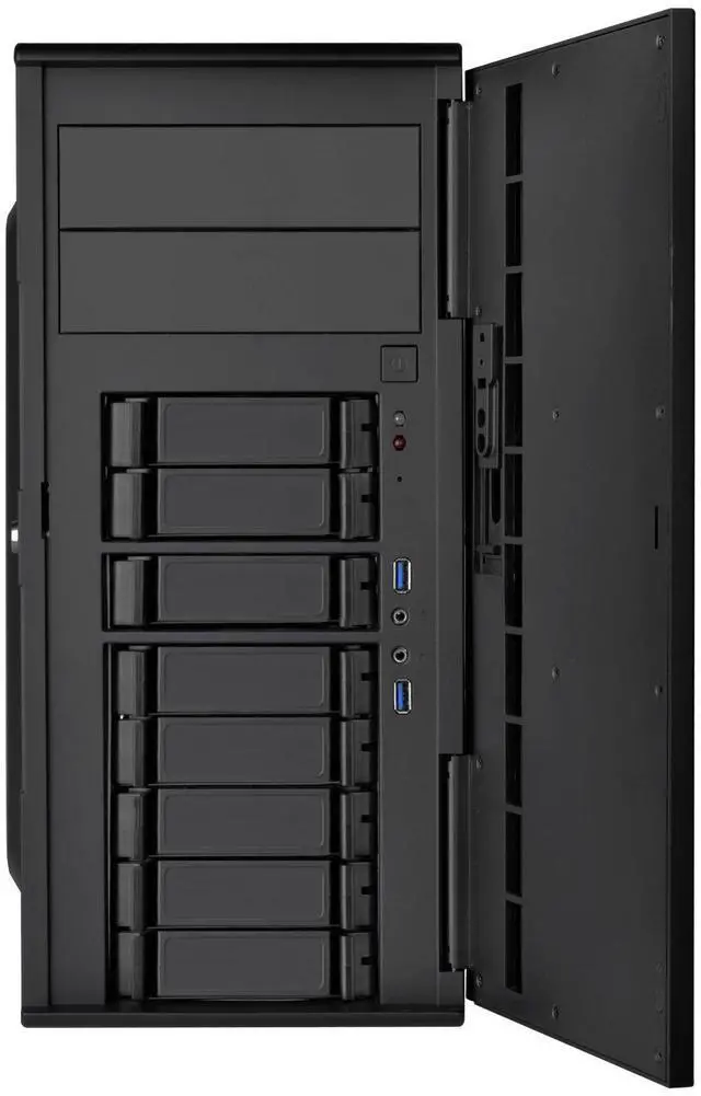 Alt view image 6 of 10 - silverstone technology cs380 8-bay compact atx tower case, cs380b-x v2.0, black