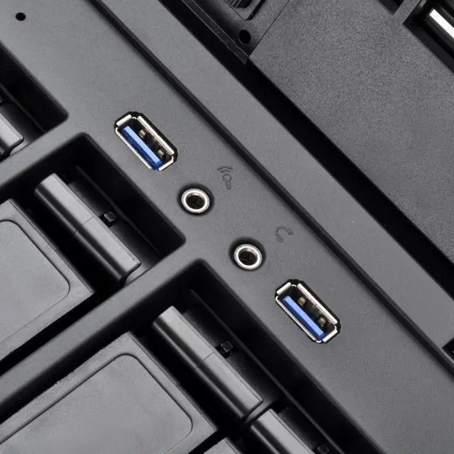 Alt view image 10 of 10 - silverstone technology cs380 8-bay compact atx tower case, cs380b-x v2.0, black