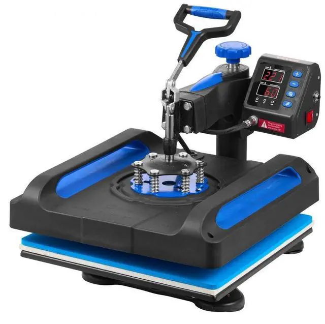 Alt view image 3 of 3 - VEVOR Heat Press Machine, 15 x 15 Inches, Fast Heating, 360 Swing Away Digital Sublimation T-Shirt Vinyl Transfer Printer with Anti-Scald Surface, Canvas Bag, Pillow, Banner, ETL Listed, Blue