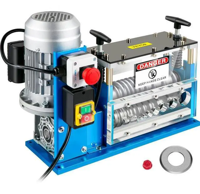 Alt view image 3 of 3 - VEVOR Cable Wire Stripping Machine 0.06 inch -1.5 inch,Portable Powered Wire Stripper Machine 11 Channels 10 Blades,Automatic Wire Stripping Tool 75ft/minute,for Recycling Copper Wire