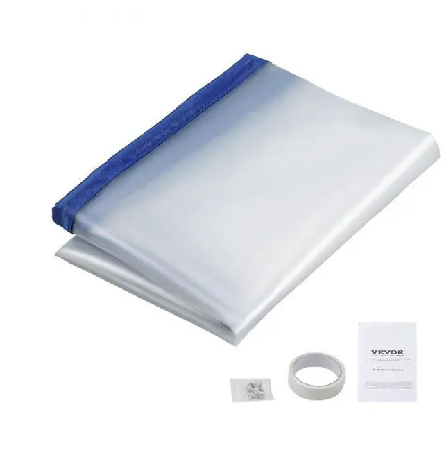 Alt view image 2 of 2 - VEVOR Dust Barrier, 8.5 x 5 Ft Dust Barrier Door Kit, with Magnetic Self-Closing Zipper, PE Construction Door Cover for Dust Containment, Reusable Dust Protection Wall for Living Room Bathroom Remodel