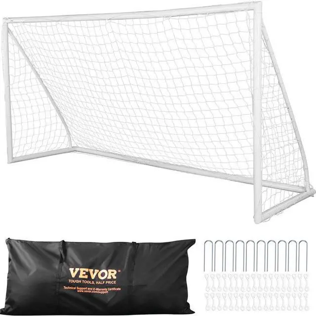 Alt view image 2 of 2 - VEVOR Portable Soccer Goal, 12x6 ft Soccer Net, Adults Kids Backyard Soccer Net, Large Practice Soccer Net, Youth Training Soccer Goal Set, All-Weather Outdoor Soccer Goals with Carry Bag, 1 Pack