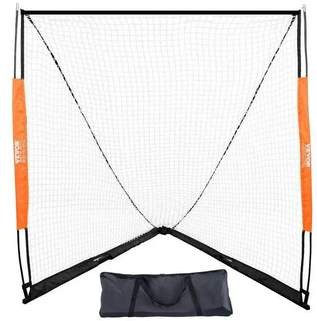 Alt view image 2 of 9 - VEVOR Lacrosse Goal, 6' x 6' Lacrosse Net, Portable Lacrosse Goal with Carry Bag, Fiberglass Rod Backyard Lacrosse Training Equipment, Easy Setup Collegiate Goal, Perfect for Youth Adult Training