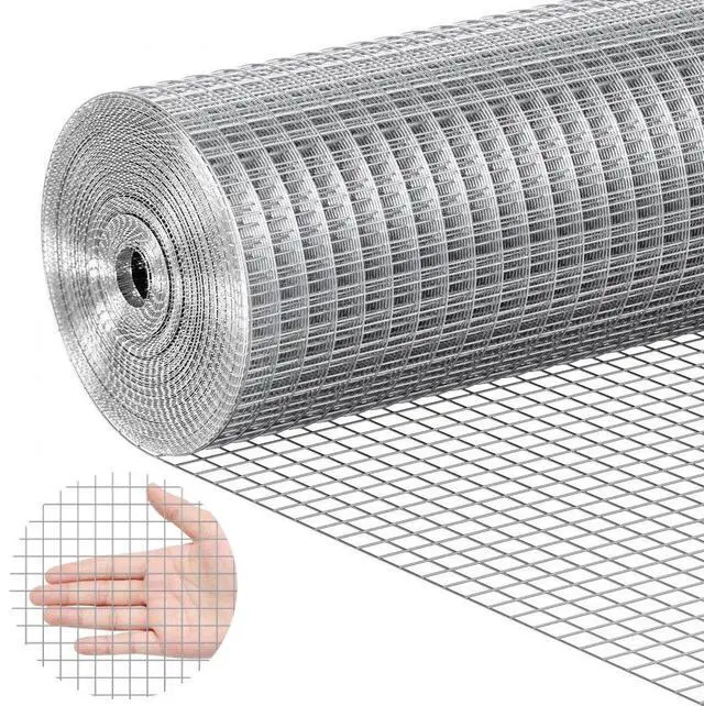 Alt view image 2 of 2 - VEVOR Hardware Cloth, 1/2 inch 24in x 25 ft 19 Gauge, Hot Dipped Galvanized Wire Mesh Roll, Chicken Wire Fencing, Wire Mesh for Rabbit Cages, Garden, Small Rodents