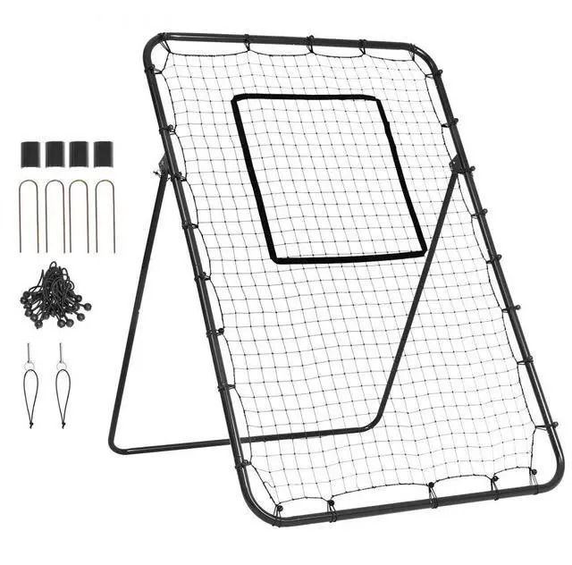 Alt view image 2 of 2 - VEVOR Baseball And Softball Rebounder Net 4x6 Ft PitchBack Adjustable Angles