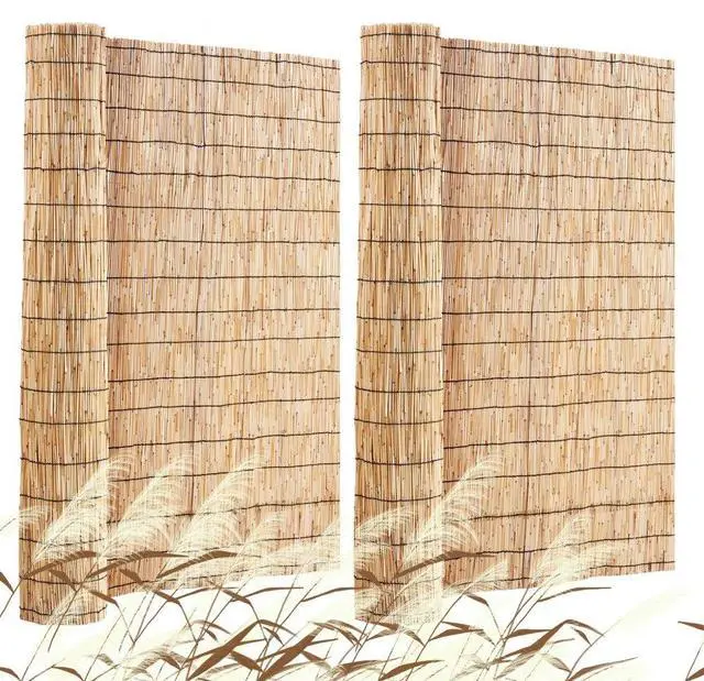 Main image of VEVOR 2-Pack Reed Fence Landscaping Privacy Blind Fencing Screen 16.4' x 4'