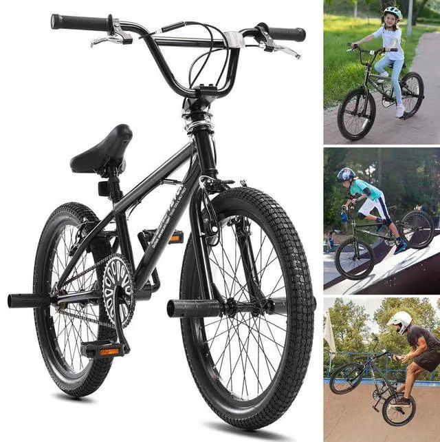 Main image of VEVOR 20-Inch BMX Bike Freestyle Bike Men Kids BMX Bicycle Hi-Ten Steel Frame