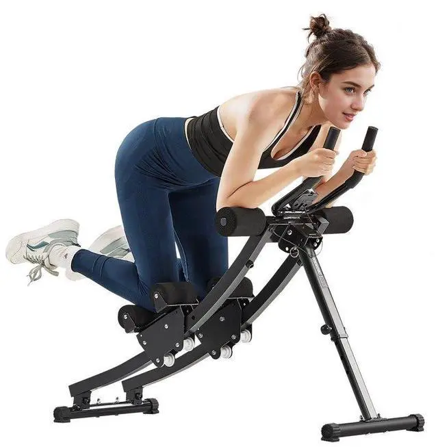 Alt view image 2 of 2 - VEVOR AB Workout Machine Equipment Home Gym Core Abdominal Trainers Dual-track