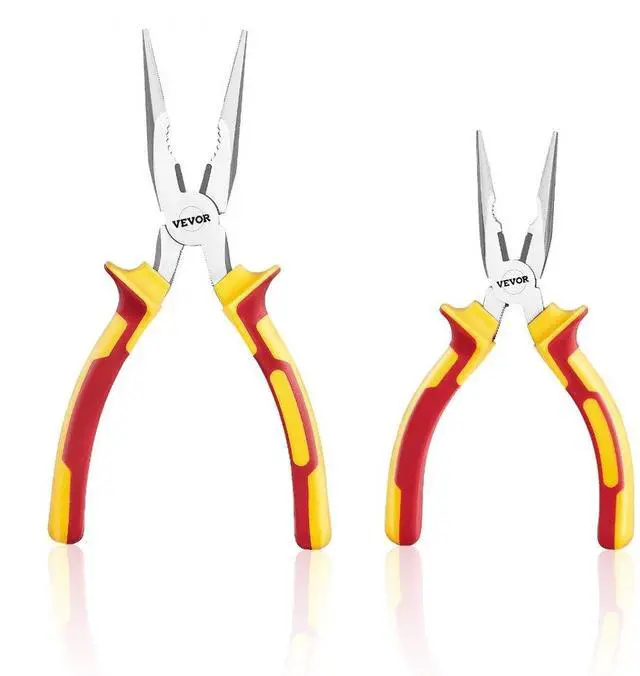 Alt view image 2 of 2 - VEVOR 2 Pcs Needle Nose Pliers 8 inch Needle Nose Plier 6 inch Needle Nose Plier
