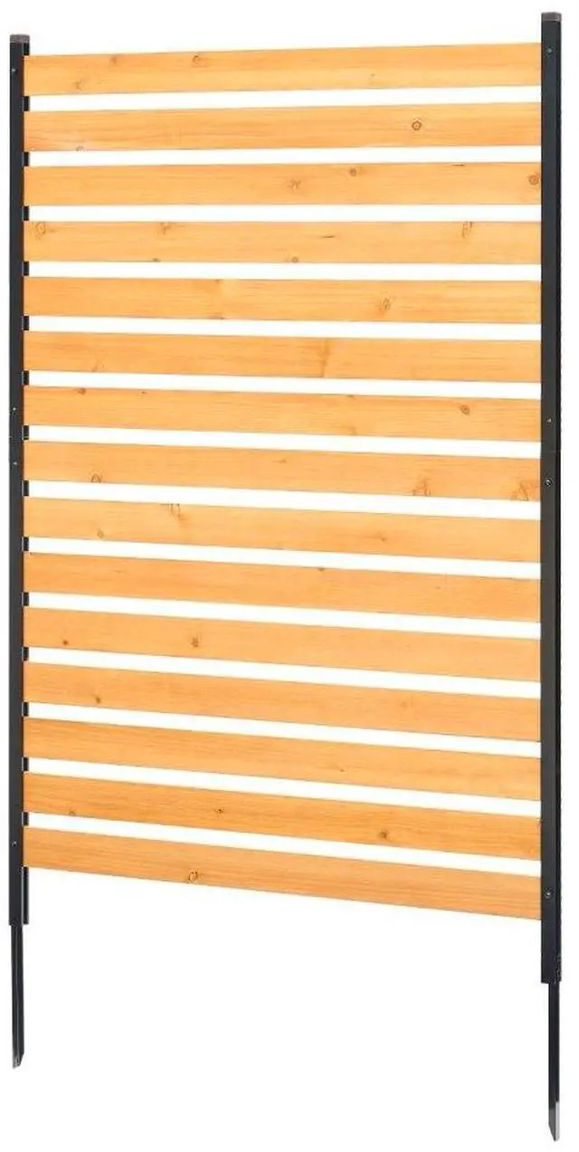Main image of VEVOR Wood Privacy Fence 1 Panel Slatted Air Conditioner Fence 39" W x 61" L